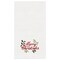 "Merry Christmas" Holly Branches Embroidered 100% Cotton Waffle Weave Dishtowel